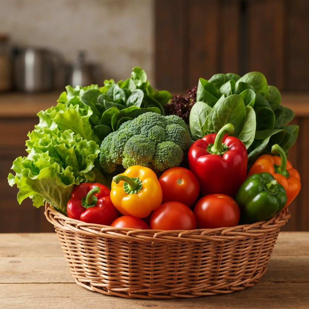 Fresh vegetables and produce